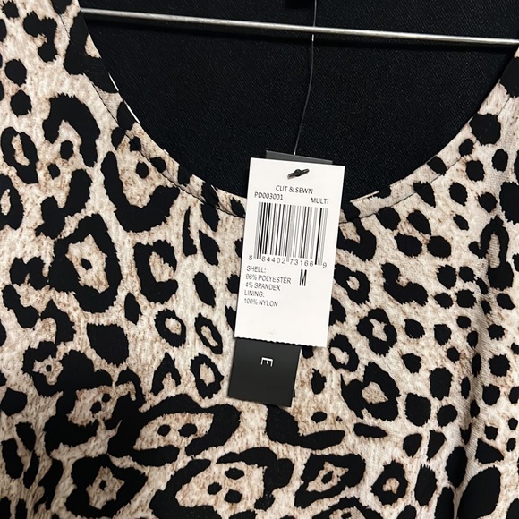 PREMISE Leopard Dress, Multi Colors, Size Medium - Picture 4 of 4